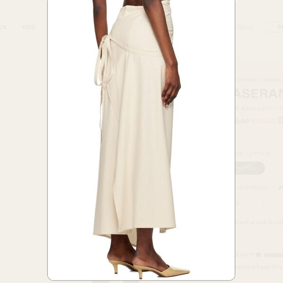 NWT Baserange Off-White Venn Maxi Skirt SSENSE - Picture 2 of 4